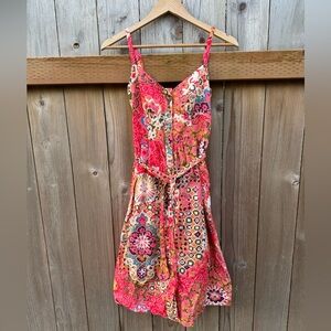 J. Crew button front cotton midi dress